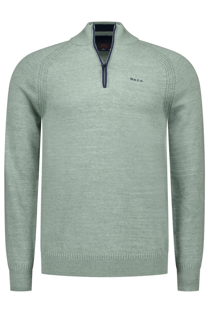 PULLOVER HALF ZIP 25GN430 1797 Soft Green Melange